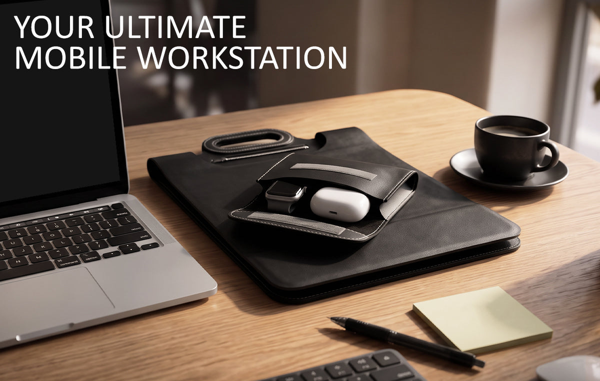 Draadloze oplader Laptoptas - Zwart