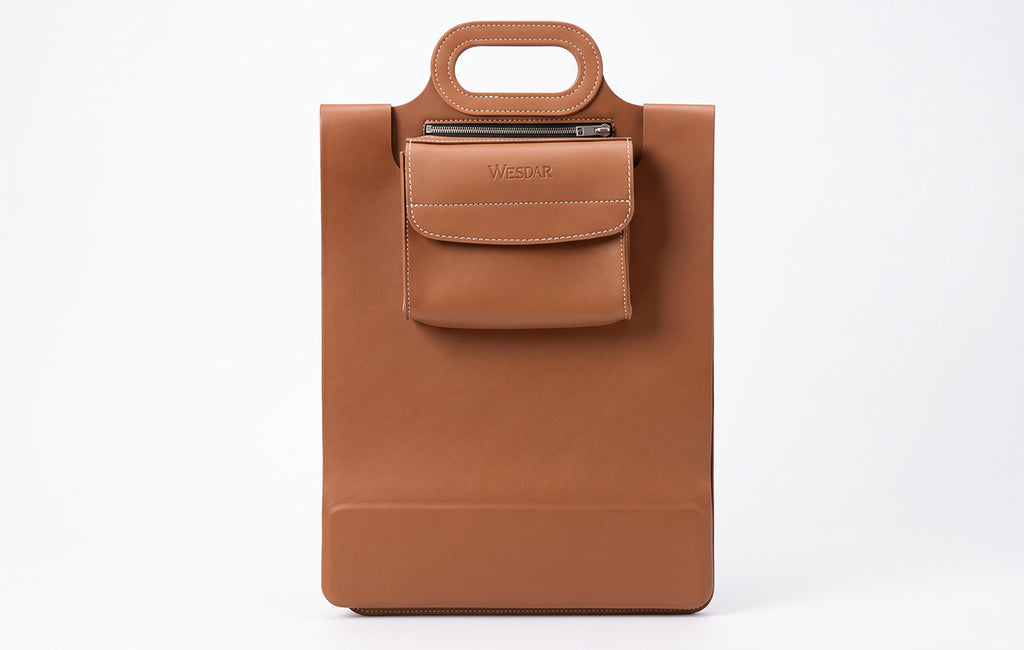 Handtas met draadloos opladen – Bruin