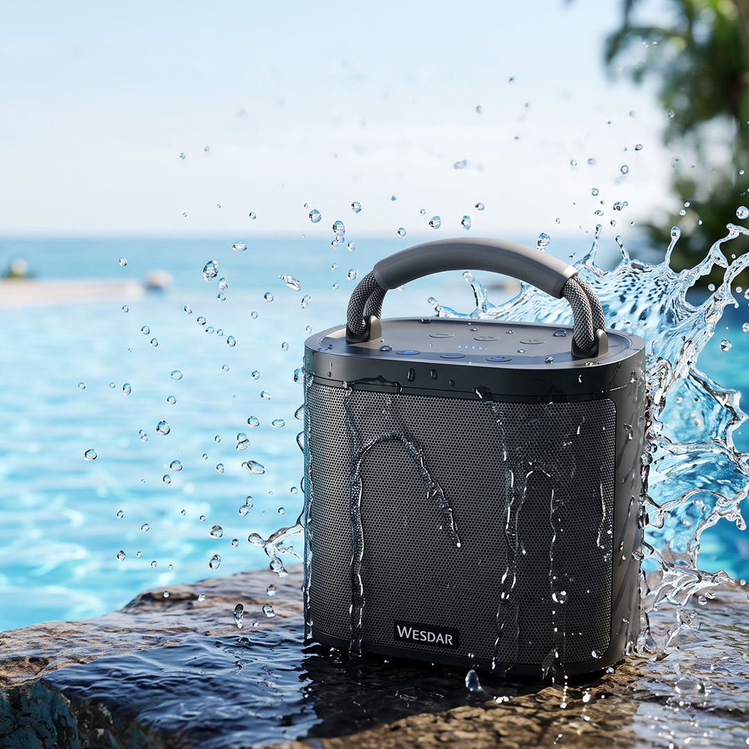 Draadloze BT Speaker waterdicht Grijs
