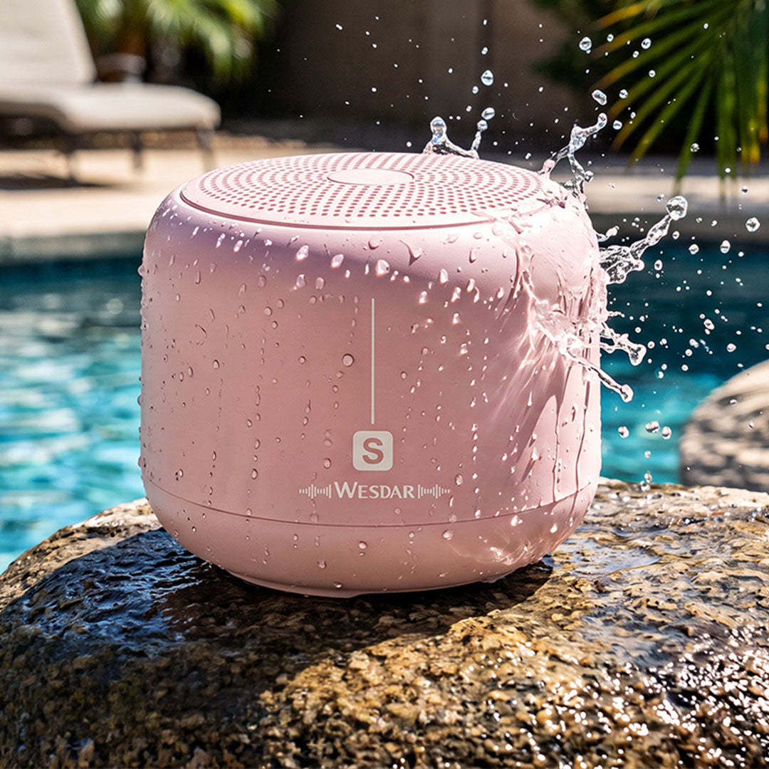 Draadloze Bluetooth-doucheluidspreker Roze